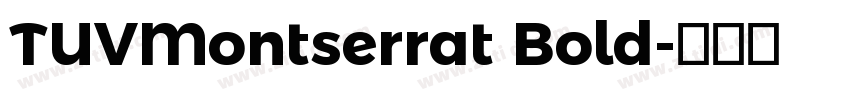 TUVMontserrat Bold字体转换